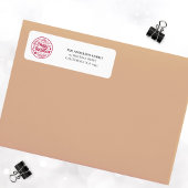 Aangepaste vrolijke kerst met familienaam etiket