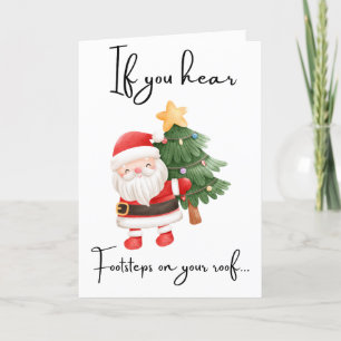 Aangepaste vrolijke kerst Santa citaten voor vrien Feestdagen Kaart