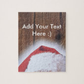 Aangepaste Vrolijke Kerstavond, Pet van Santa Legpuzzel (Verticaal)