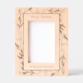 Aangepaste vrolijke Kerstmis Winter Botanical Gegraveerde Lijstjes (Voorkant)