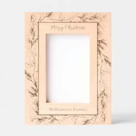 Aangepaste vrolijke Kerstmis Winter Botanical Gegraveerde Lijstjes