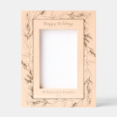 Aangepaste vrolijke Kerstmis Winter Botanical Gegraveerde Lijstjes (Voorkant)