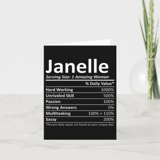 Aangepaste Vrouw Moeder Leuk Verjaardag Voedingsfe Kaart (Voorkant)