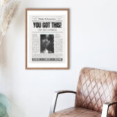 Aangepaste Vrouwen Affirmaties Krant Hoesje Pagina Canvas Afdruk