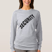 Aangepaste vrouwen Dubbelzijdige ontwerpbeveiligin T-shirt (Voorkant)