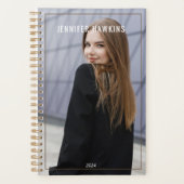 Aangepaste Vrouwen Foto Elegant Schoon Wekelijks P Planner (Voorkant)