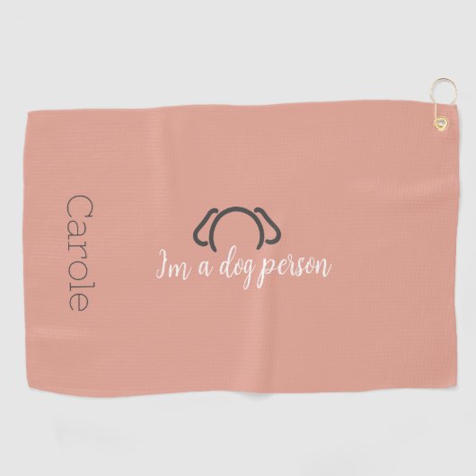 Aangepaste Vrouwen Hond Mama Golf Handdoek (Horizontaal)