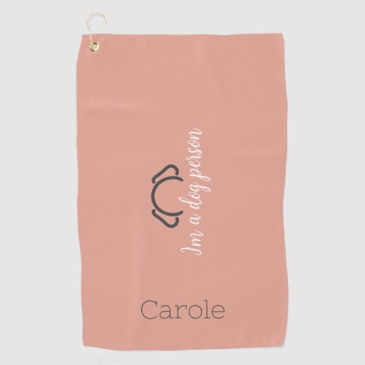 Aangepaste Vrouwen Hond Mama Golf Handdoek (Voorkant)