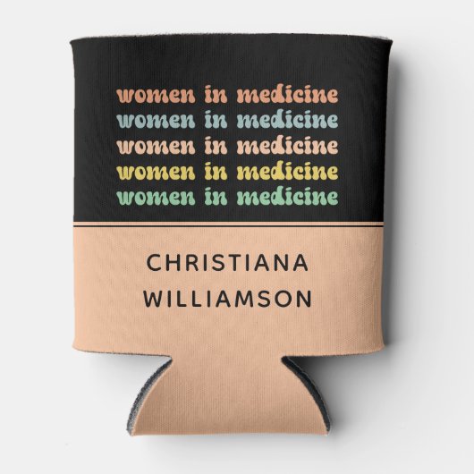 Aangepaste vrouwen in de geneeskunde Retro Toekoms Blikjeskoeler (Voorkant)