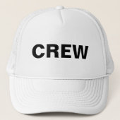 Aangepaste Vrouwen Mannen Crew Big Text Vet Letter Trucker Pet (Voorkant)