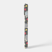 Aangepaste vrucht patroon met schattige egel iPhone 15 case (Linkerkant)