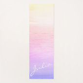 Aangepaste VSCO-esthetische paarse zonsopgang Yogamat (Voorkant)