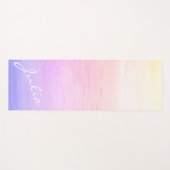 Aangepaste VSCO-esthetische paarse zonsopgang Yogamat (Voorkant (horizontaal))