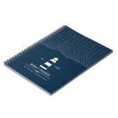 Aangepaste vuurtoren Boat Nautical Blue Notitieboek (Linkerzijde)