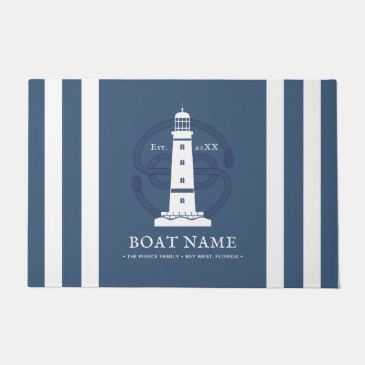 Aangepaste vuurtoren deurmat (Voorkant)