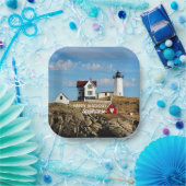 Aangepaste vuurtoren op de geboortedag papieren bordje (Feest)