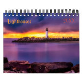 Aangepaste Vuurtorenkalender|Bewerkbare jaartekst Kalender (Hoes)