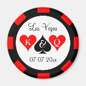 Aangepaste waarde poker chip magneet bruiloft part (Voorkant)