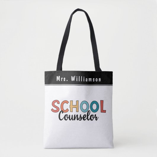 Aangepaste waarderingsgeschenken voor schoolbegele tote bag (Voorkant)