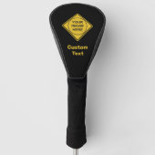 Aangepaste waarschuwing Diamond Sign Golfheadcover (Voorkant)