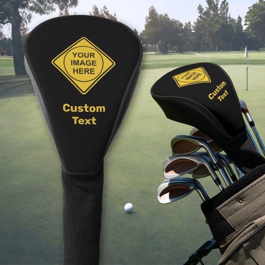Aangepaste waarschuwing Diamond Sign Golfheadcover