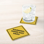 Aangepaste waarschuwing Diamond Sign Kartonnen Onderzetters (Insitu)