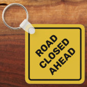 Aangepaste waarschuwing Diamond Sign Sleutelhanger (Voorkant)