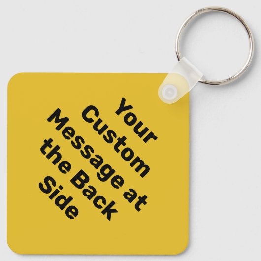 Aangepaste waarschuwing Diamond Sign Sleutelhanger (Achterkant)
