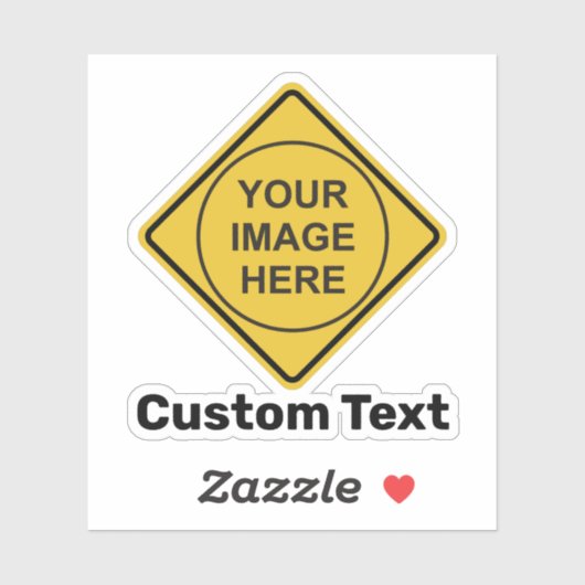 Aangepaste waarschuwing Diamond Sign Sticker (Vel)