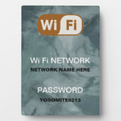 Aangepaste wachtwoord voor WiFi-netwerk - Info Blu Fotoplaat (voorkant)