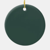 Aangepaste wagennaam Golfballen Kerstmis Golfer Keramisch Ornament (Achterkant)