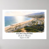 Aangepaste wanddecoratie Pacific Palisades, Califo Poster (Voorkant)