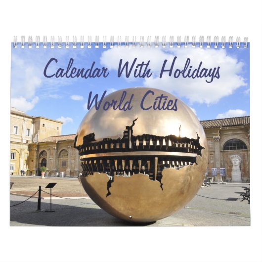 Aangepaste wandkalender - Wereldsteden Kalender (Hoes)