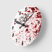 Aangepaste wandklok bloedplaatje Vampier kreeg (Hoek)