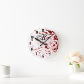 Aangepaste wandklok bloedplaatje Vampier kreeg (Huis)