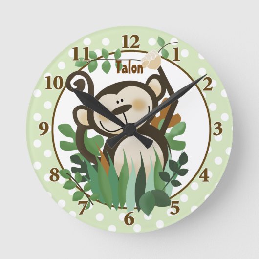 Aangepaste wandklok met één toets (Voorkant)