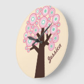 Aangepaste wandklok - Retrostructuurontwerp (Hoek)