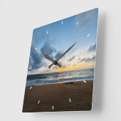 Aangepaste wandklok Voeg je eigen tekst toe (Hoek)