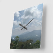 Aangepaste wandklok (voeg uw eigen foto en/of teks (Hoek)