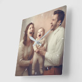 Aangepaste wandklok (voeg uw eigen foto en/of teks (Hoek)