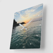 Aangepaste wandklok (voeg uw eigen foto en/of teks (Hoek)