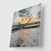 Aangepaste wandklok (voeg uw eigen foto en/of teks (Hoek)