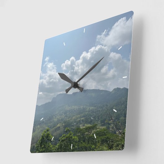 Aangepaste wandklok (voeg uw eigen foto en/of teks (Hoek)