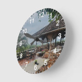 Aangepaste wandklok (voeg uw eigen foto en/of teks (Hoek)