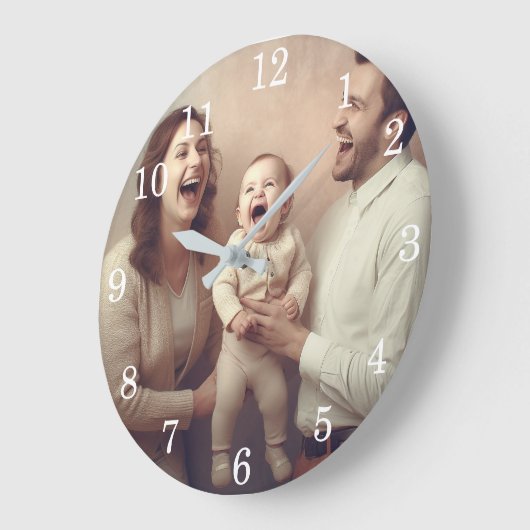 Aangepaste wandklok (voeg uw eigen foto en/of teks (Hoek)