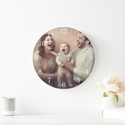 Aangepaste wandklok (voeg uw eigen foto en/of teks (Huis)