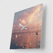 Aangepaste wandklok (voeg uw eigen foto en/of teks (Hoek)