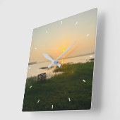 Aangepaste wandklok (voeg uw eigen foto en/of teks (Hoek)