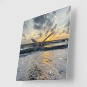 Aangepaste wandklok (voeg uw eigen foto en/of teks (Hoek)