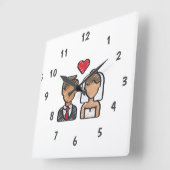 Aangepaste wandklok (voeg uw eigen foto en/of teks (Hoek)